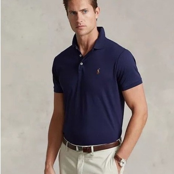 Polo Ralph Lauren Other - Polo Ralph Lauren Polo Shirt Mens L Classic Fit 100% Soft Cotton Navy Golf Large